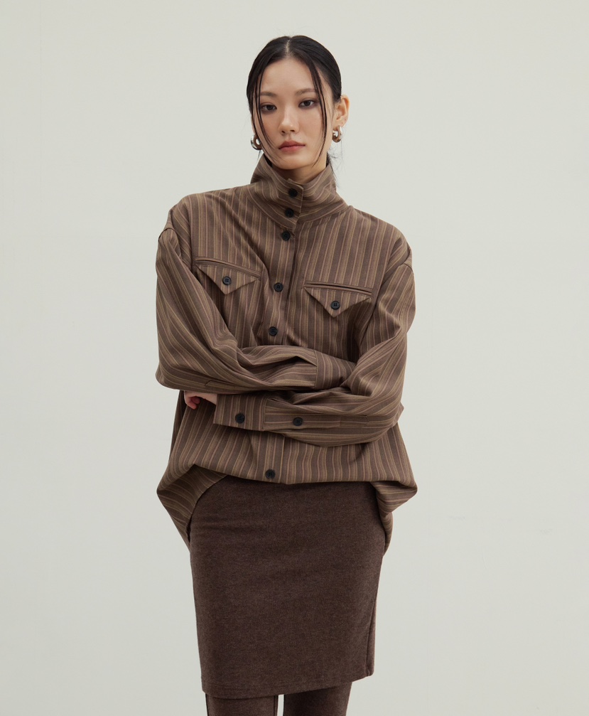 STAGE東大門㊣代購女裝新款25秋冬休閑推薦真品人氣襯衫蕾絲衫STAGE襯衫/蕾絲衫