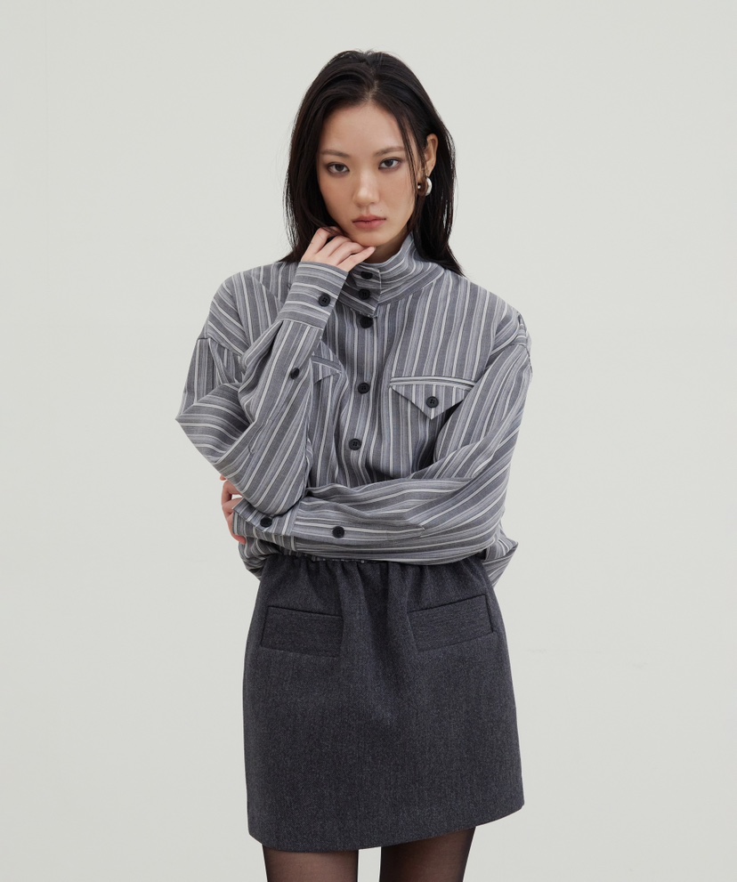 STAGE東大門㊣代購女裝新款25秋冬休閑推薦真品人氣襯衫蕾絲衫STAGE襯衫/蕾絲衫
