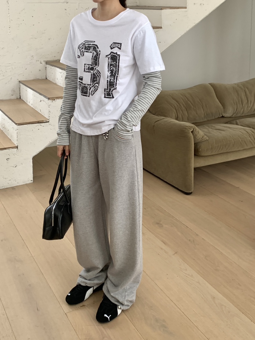 RE:OPENING韓國代購㊣女裝新品人氣25秋冬時尚真品休閑長袖T恤RE:OPENING長袖T恤