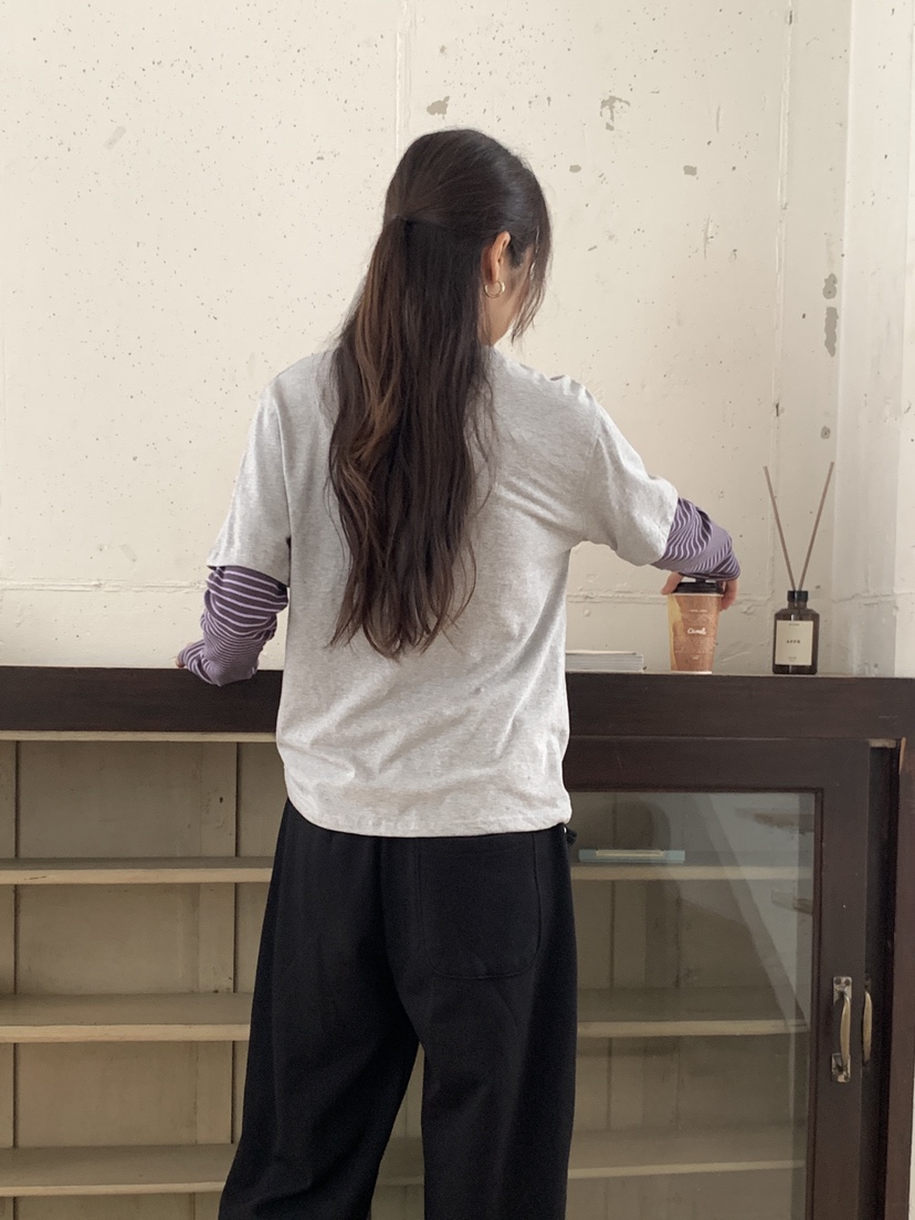 RE:OPENING韓國代購㊣女裝新品人氣25秋冬時尚真品休閑長袖T恤RE:OPENING長袖T恤