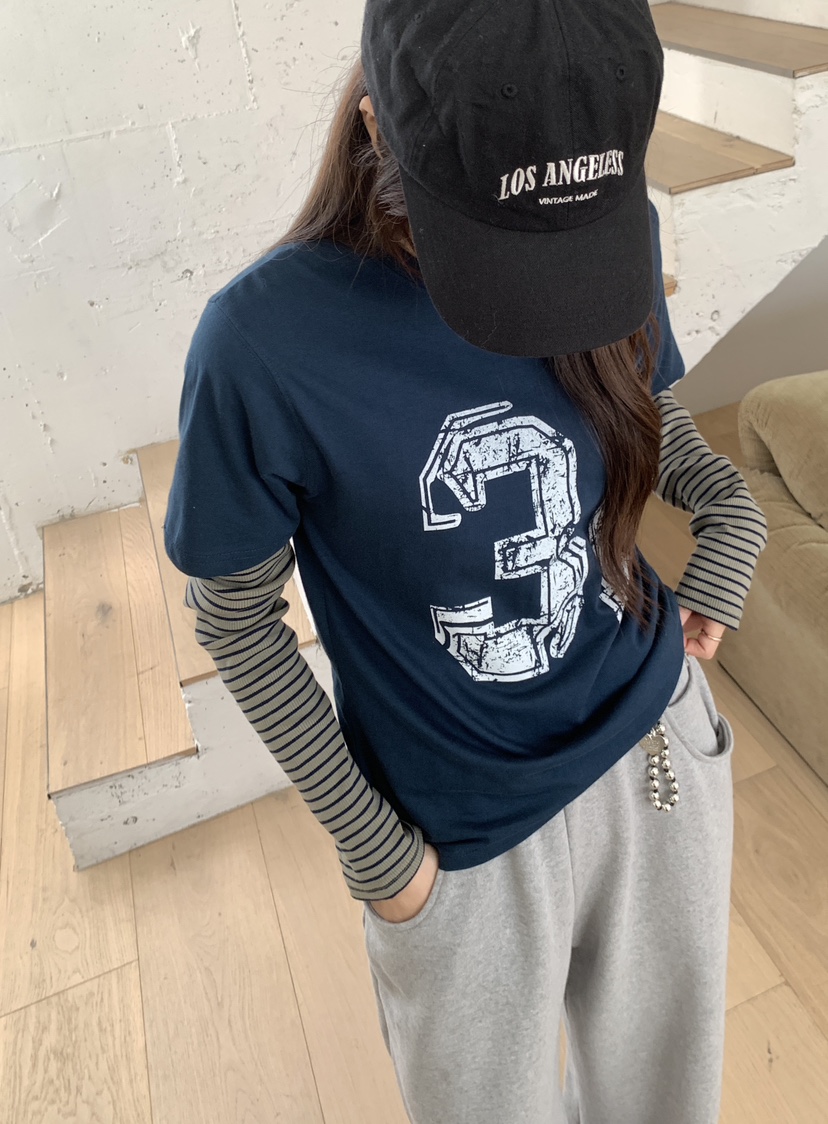 RE:OPENING韓國代購㊣女裝新品人氣25秋冬時尚真品休閑長袖T恤RE:OPENING長袖T恤