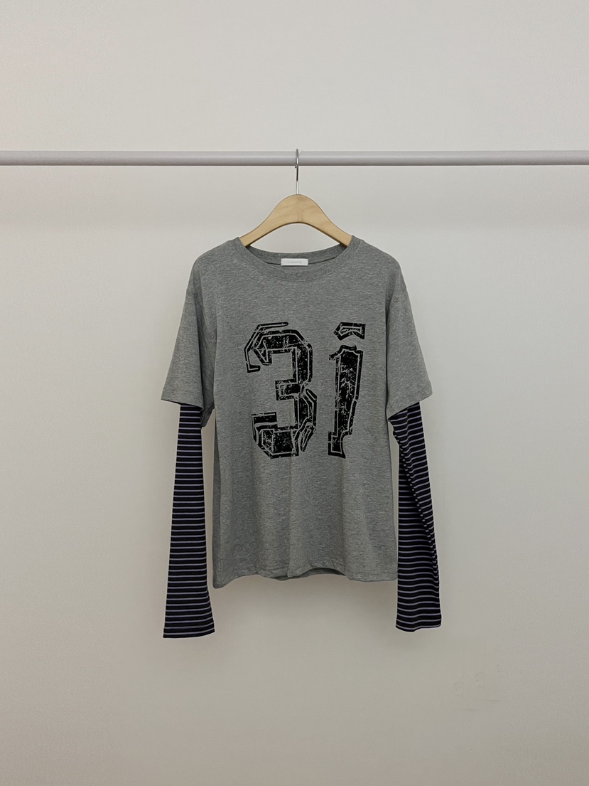 RE:OPENING韓國代購㊣女裝新品人氣25秋冬時尚真品休閑長袖T恤RE:OPENING長袖T恤圖色2