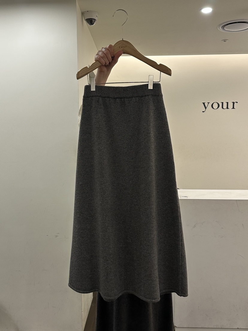 YOUR-P韓國直郵㊣女裝新品時尚25秋冬真品職業熱賣推薦長裙YOUR-P長裙圖色2墨色