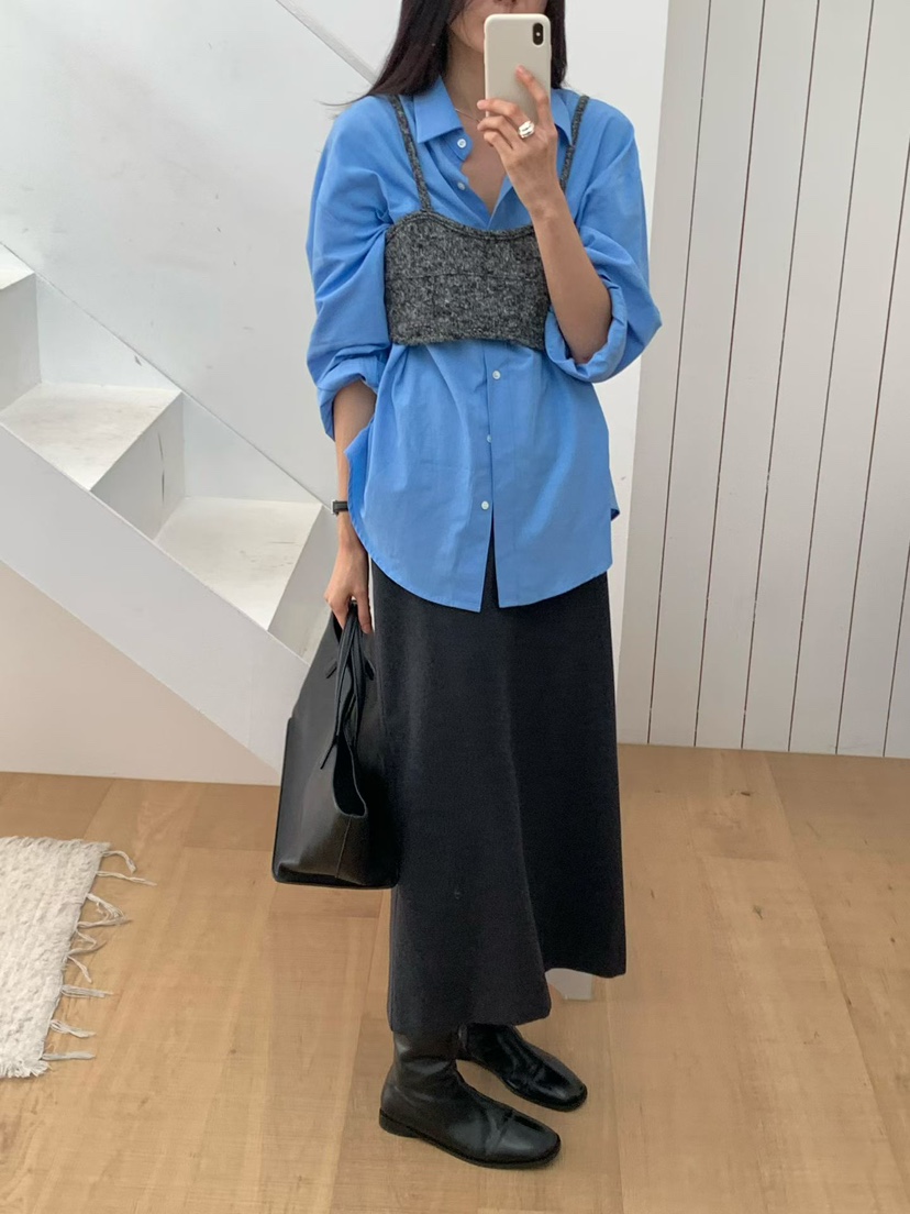 SOFTNESS韓國直郵㊣女裝新款職業25秋冬時尚真品吊帶背心保暖Softness/Cosmic吊帶/背心