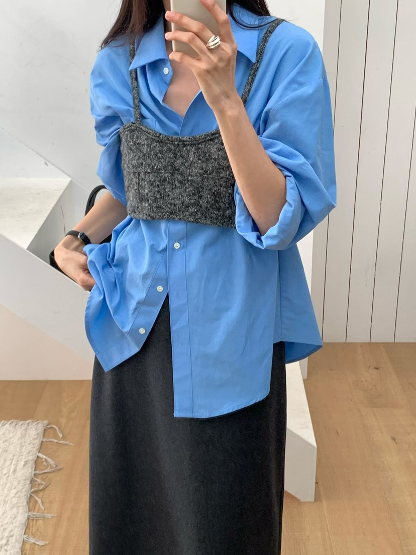 SOFTNESS韓國直郵㊣女裝新款職業25秋冬時尚真品吊帶背心保暖Softness/Cosmic吊帶/背心