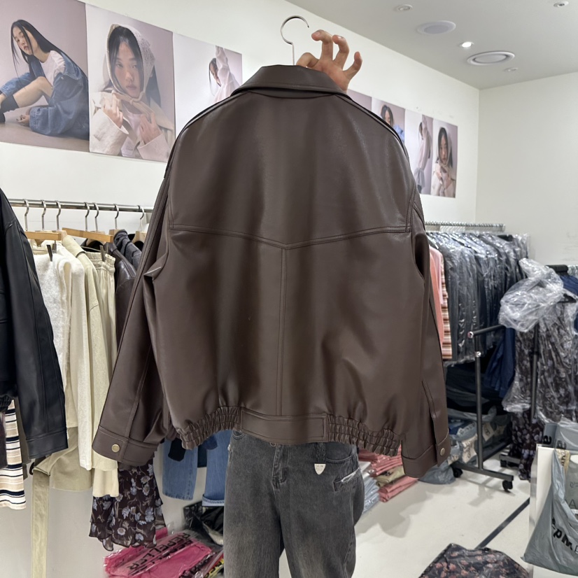REPELLER東大門㊣直郵女裝新款職業真品25秋冬夾克不含內搭皮革REPELLER夾克