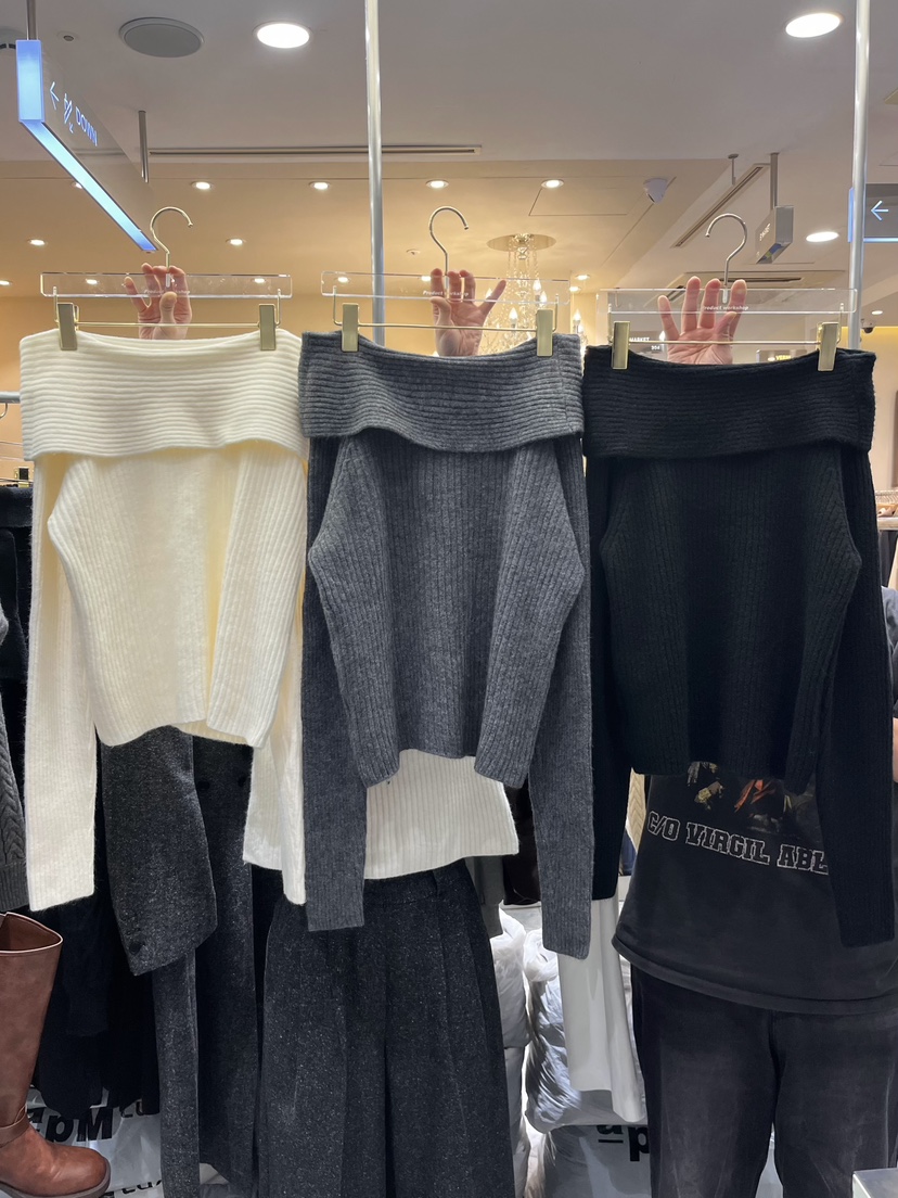 WORK SHOP韓國直郵㊣女士新款熱賣25秋冬時尚真品職業針織衫Work_shop針織衫