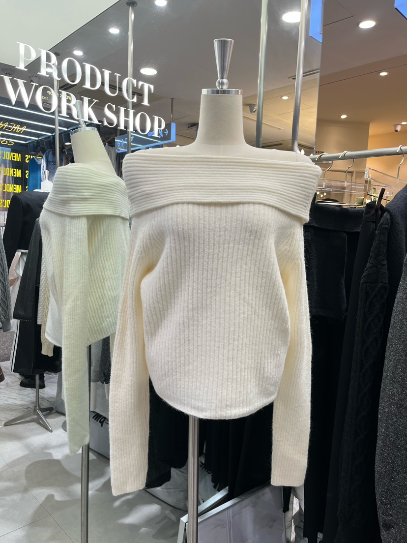 WORK SHOP韓國直郵㊣女士新款熱賣25秋冬時尚真品職業針織衫Work_shop針織衫