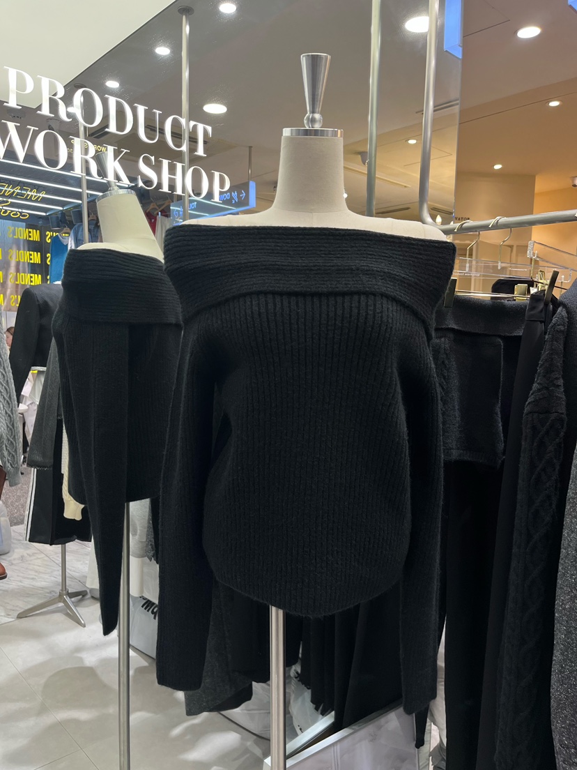 WORK SHOP韓國直郵㊣女士新款熱賣25秋冬時尚真品職業針織衫Work_shop針織衫圖色3