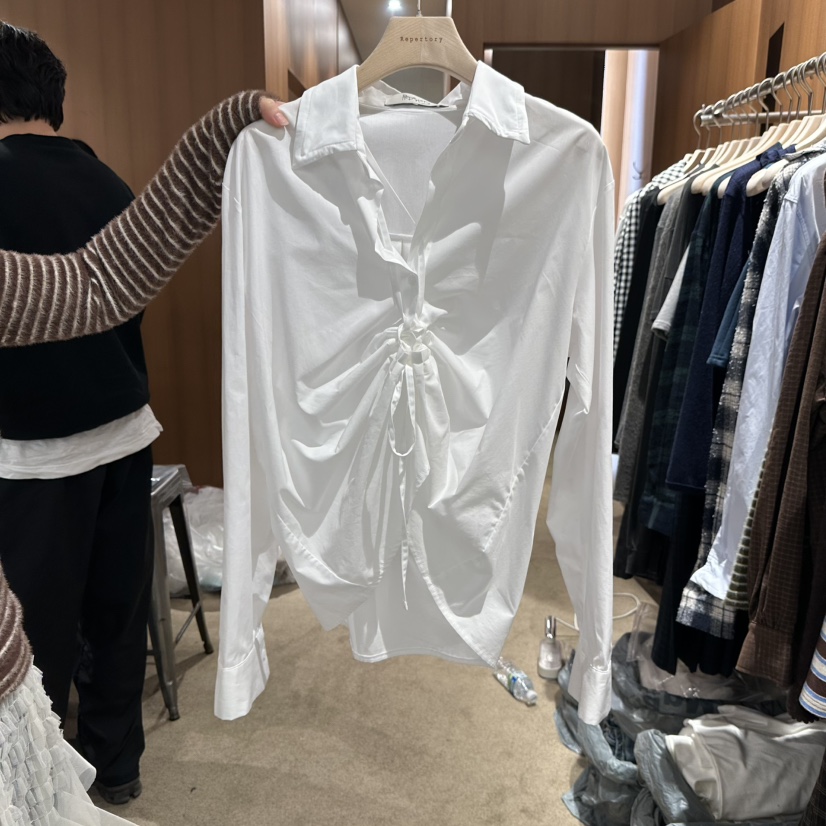 REPERTORY東大門㊣實拍女裝新品職業真品推薦時尚襯衫蕾絲衫REPERTORY襯衫/蕾絲衫