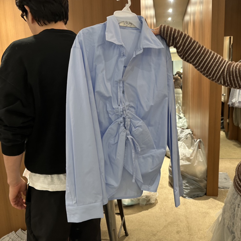 REPERTORY東大門㊣實拍女裝新品職業真品推薦時尚襯衫蕾絲衫REPERTORY襯衫/蕾絲衫圖色3