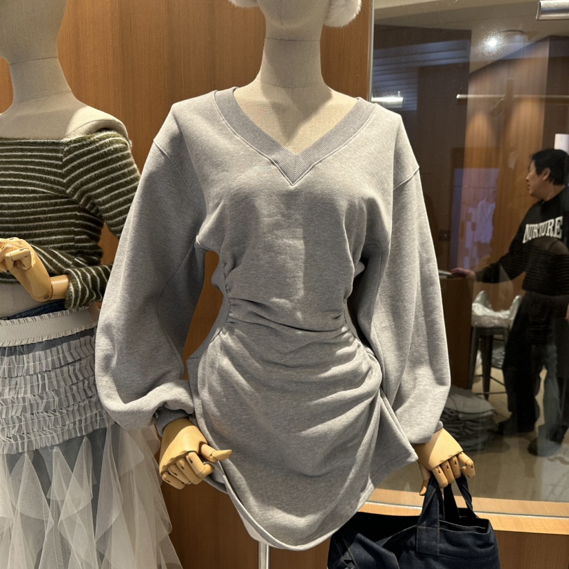 REPERTORY東大門㊣代購女裝新品25秋冬休閑熱賣時尚連衣裙加絨REPERTORY連衣裙