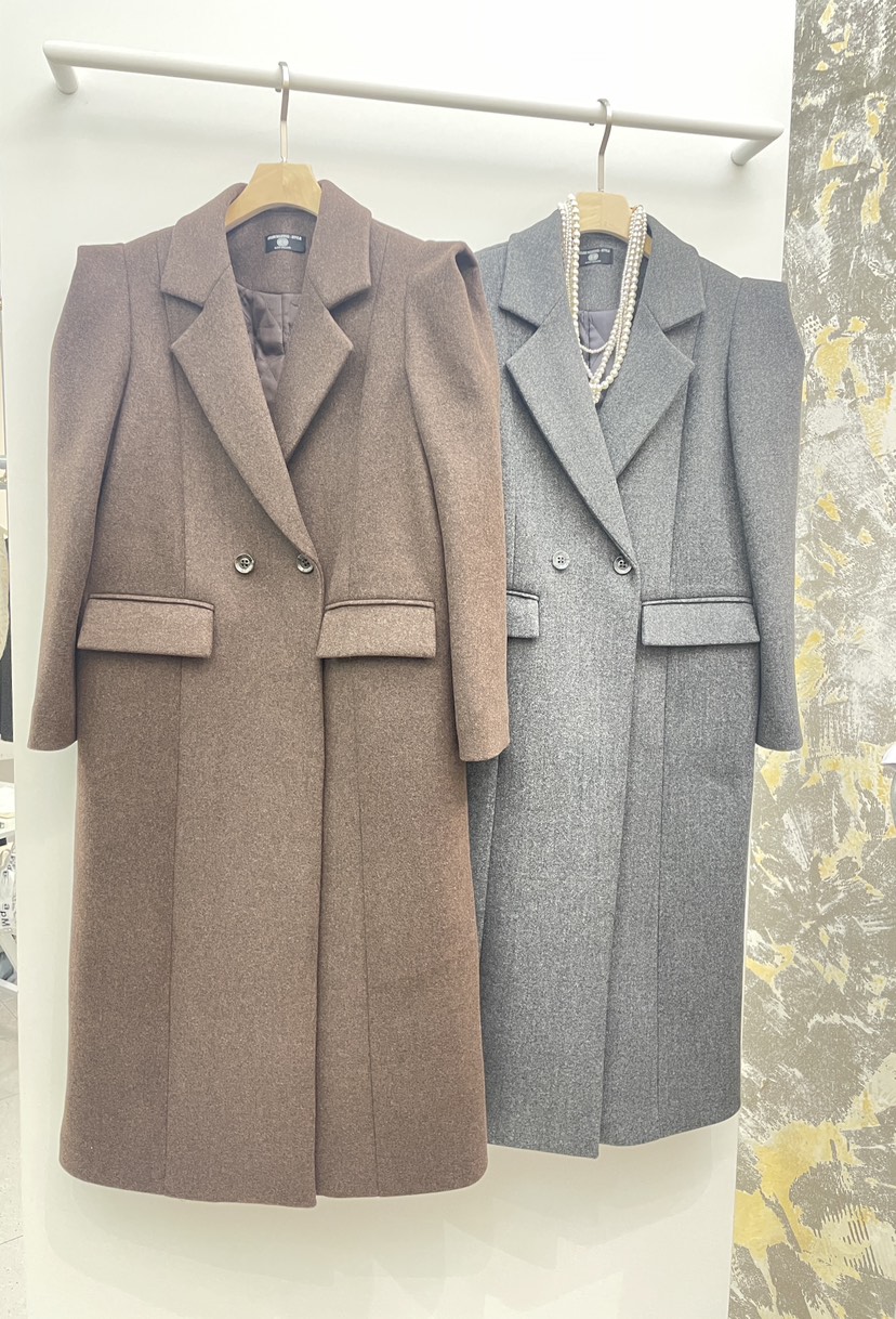 NYLON韓國直郵㊣女士新品25秋冬推薦休閑中長款大衣不含項鏈NYLON中長款大衣