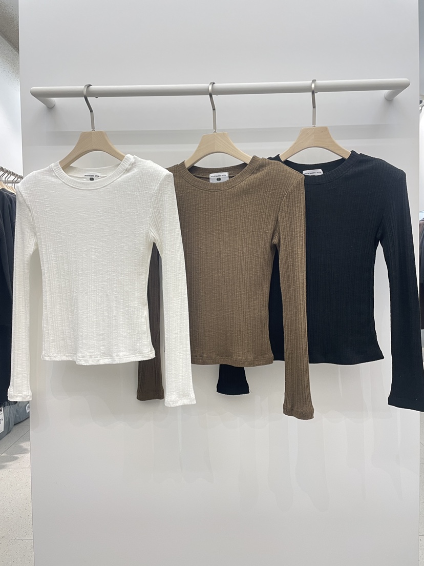 NYLON韓國直郵㊣女裝新品熱賣真品推薦時尚休閑25秋冬長袖T恤NYLON長袖T恤