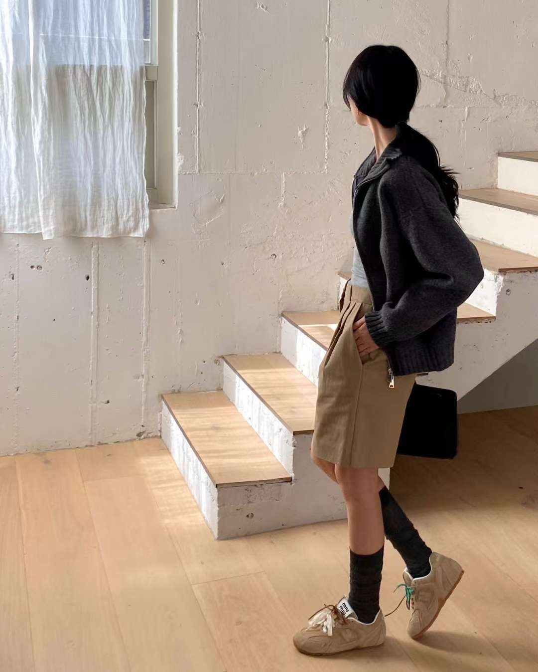 YUNI YUNI-유니유니-T東大門㊣代購女士新款25秋冬人氣短褲YUNI YUNI短褲