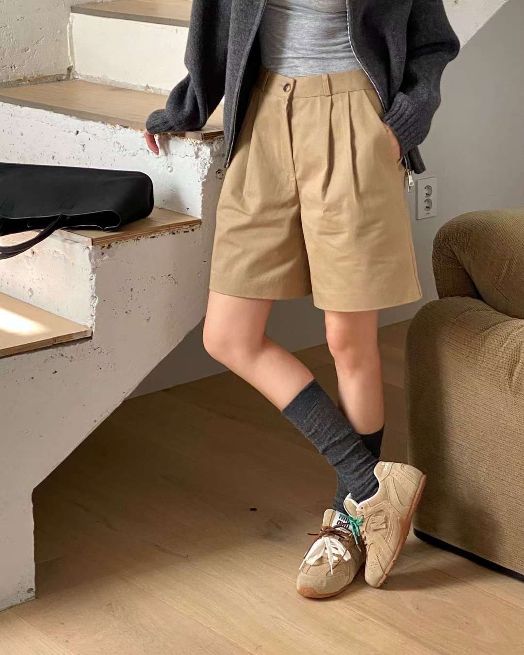 YUNI YUNI-유니유니-T東大門㊣代購女士新款25秋冬人氣短褲YUNI YUNI短褲