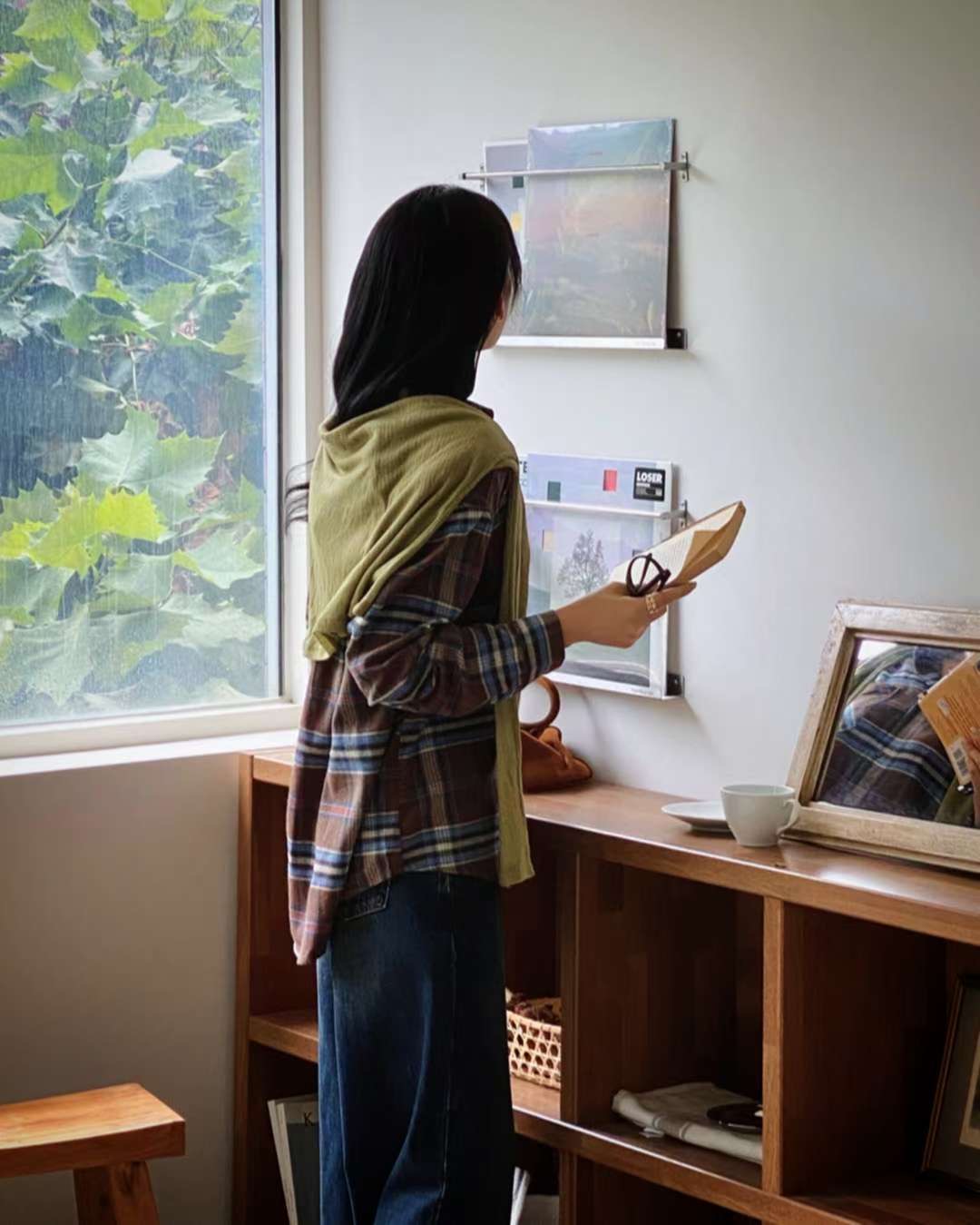 YUNI YUNI-유니유니-T東大門㊣代購女士新品人氣襯衫蕾絲衫格紋YUNI YUNI襯衫/蕾絲衫