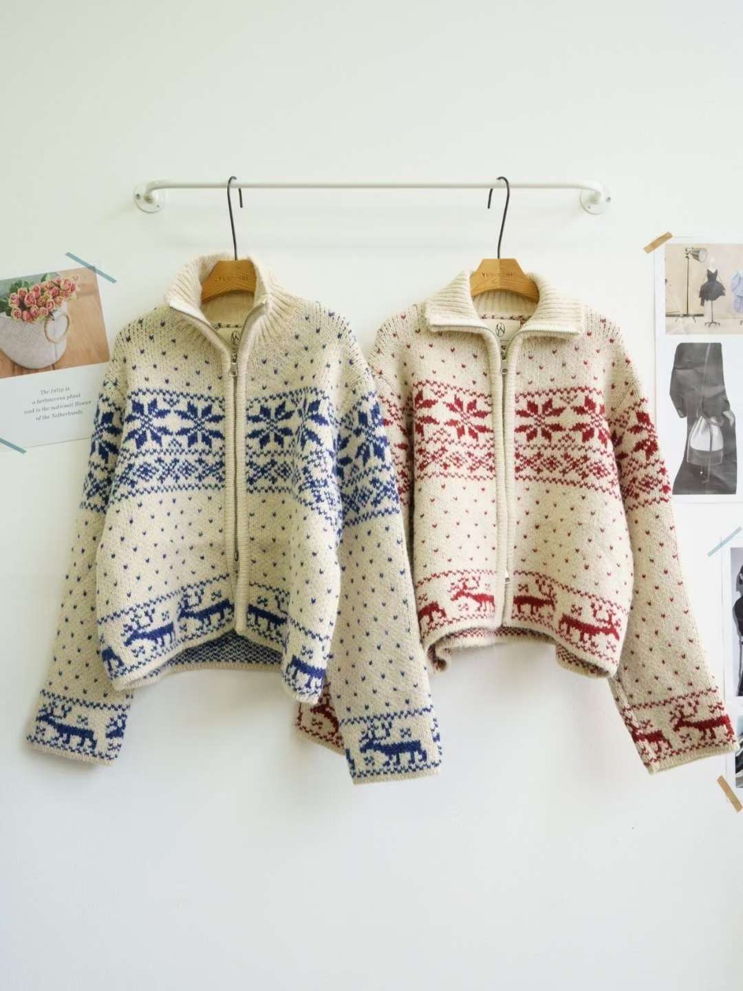YUNI YUNI-유니유니-T東大門㊣直郵女裝新品25秋冬針織衫開衫YUNI YUNI針織衫圖色2左二色
