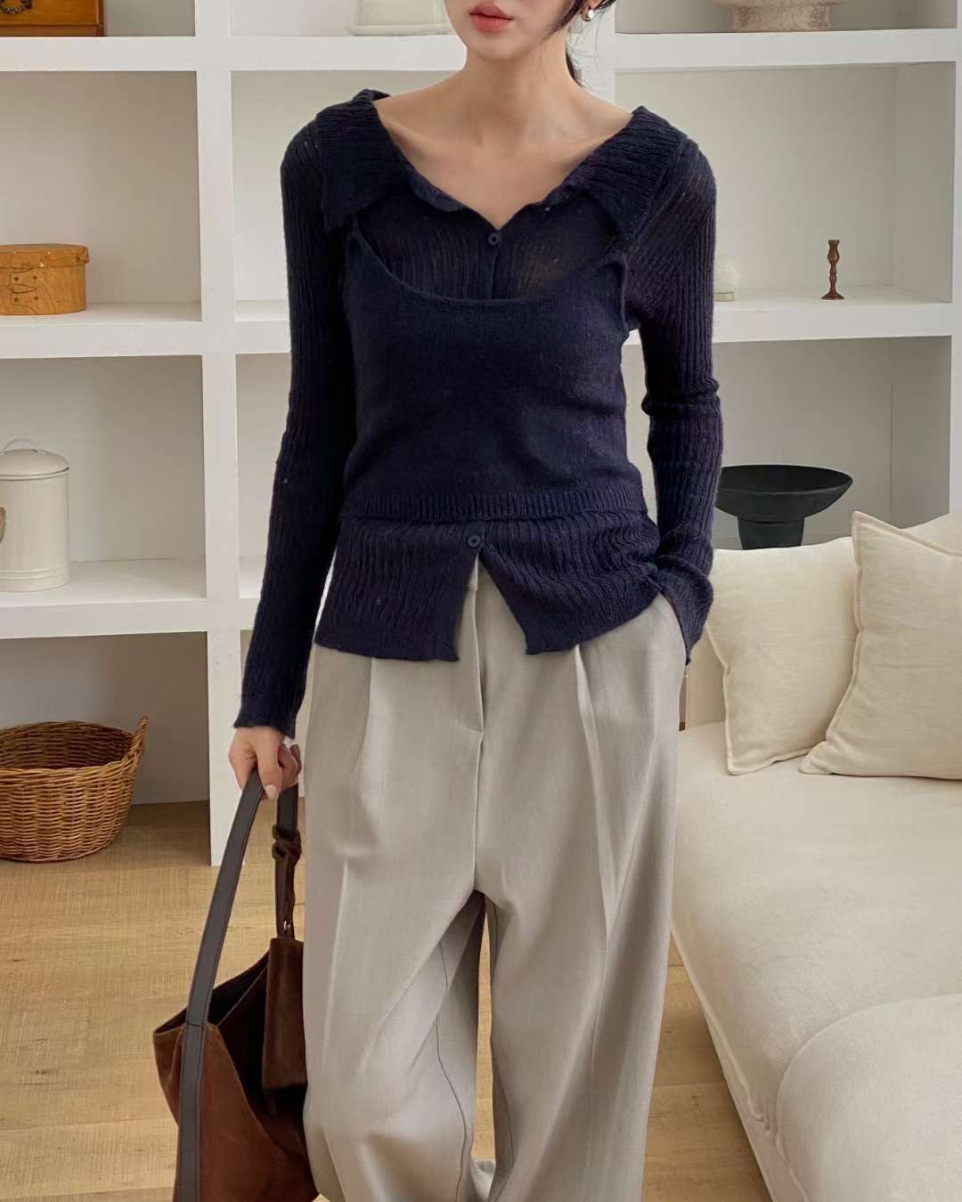 YUNI YUNI-유니유니-T東大門㊣直郵女裝新品熱賣人氣套裝YUNI YUNI套裝圖色2