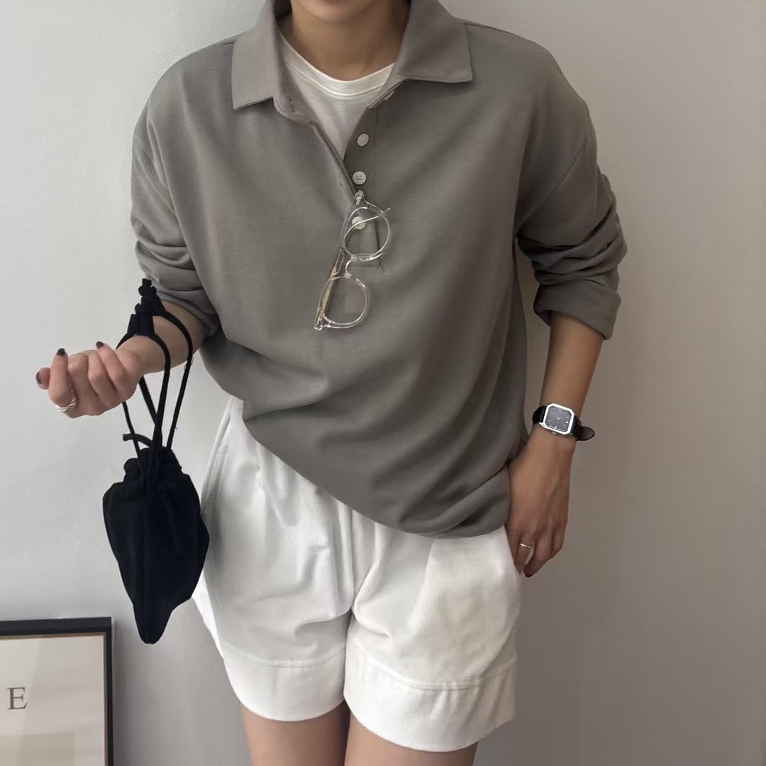 VIVAGLAM-비바글램-T東大門㊣實拍女士新款休閑職業長袖T恤VIVAGLAM長袖T恤