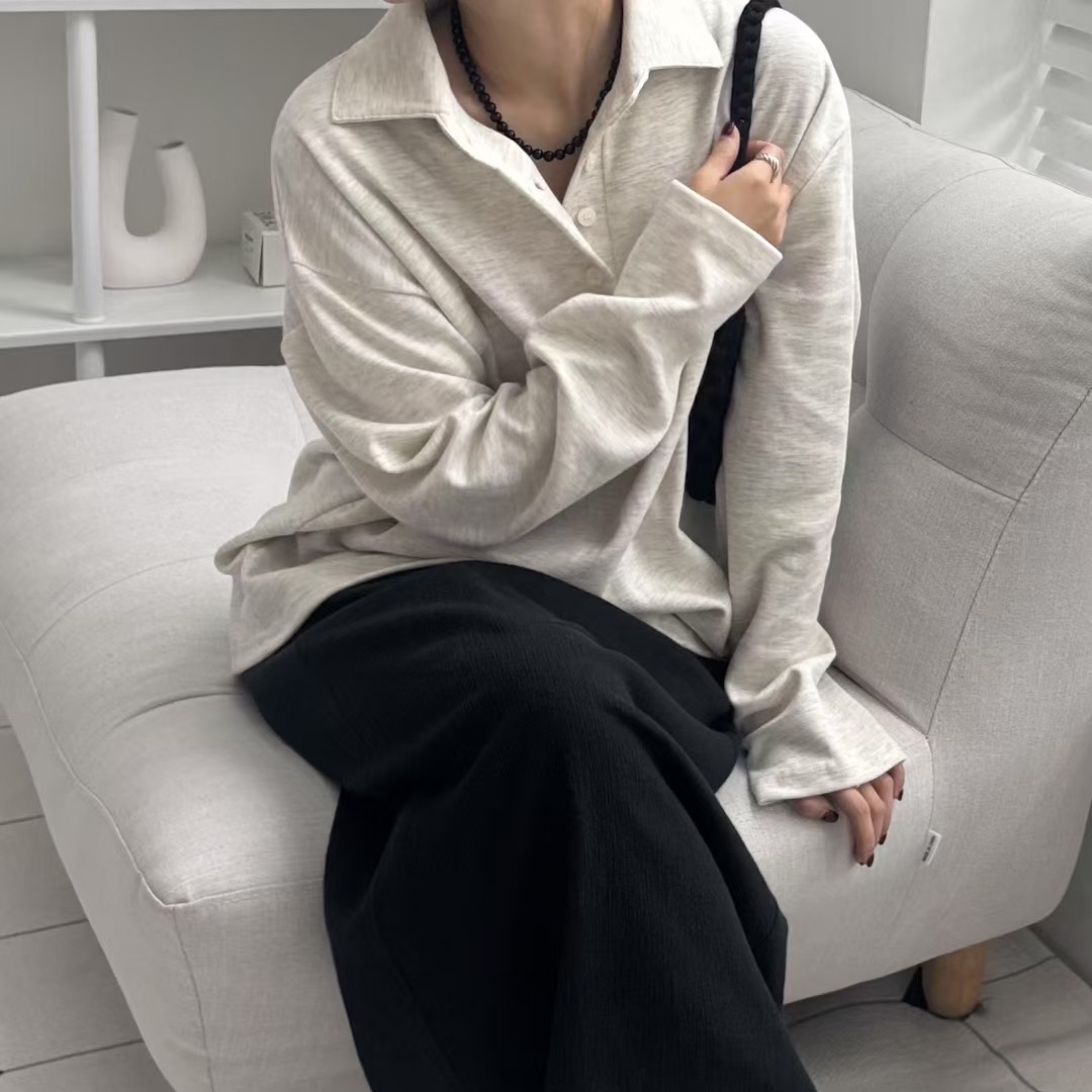 VIVAGLAM-비바글램-T東大門㊣實拍女士新款休閑職業長袖T恤VIVAGLAM長袖T恤圖色2