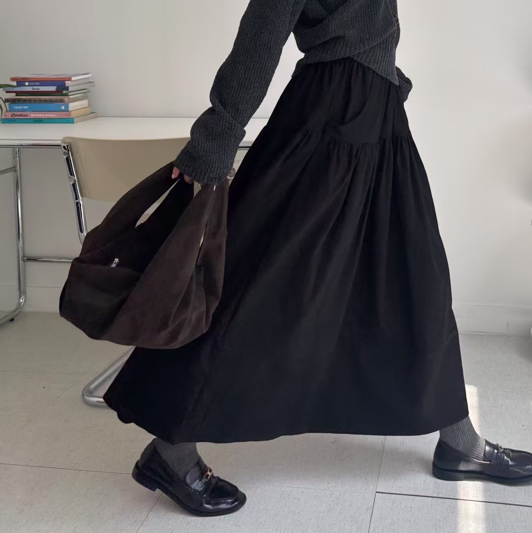 VIVAGLAM-비바글램-T東大門㊣直郵女裝新款休閑真品25秋冬長裙VIVAGLAM長裙圖色2