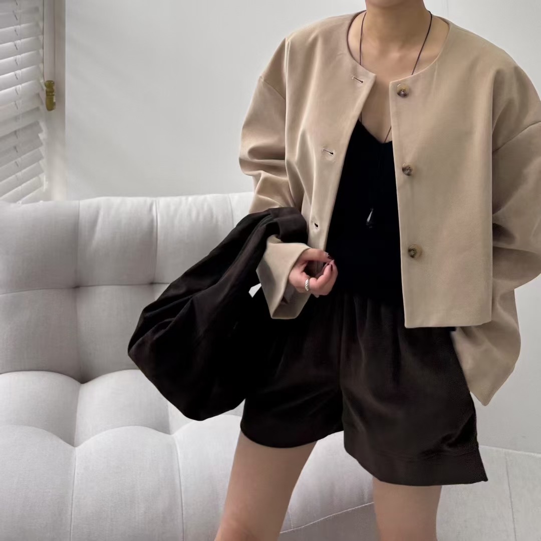 VIVAGLAM-비바글램-T東大門㊣直郵女裝新品真品夾克絨面革VIVAGLAM夾克圖色2