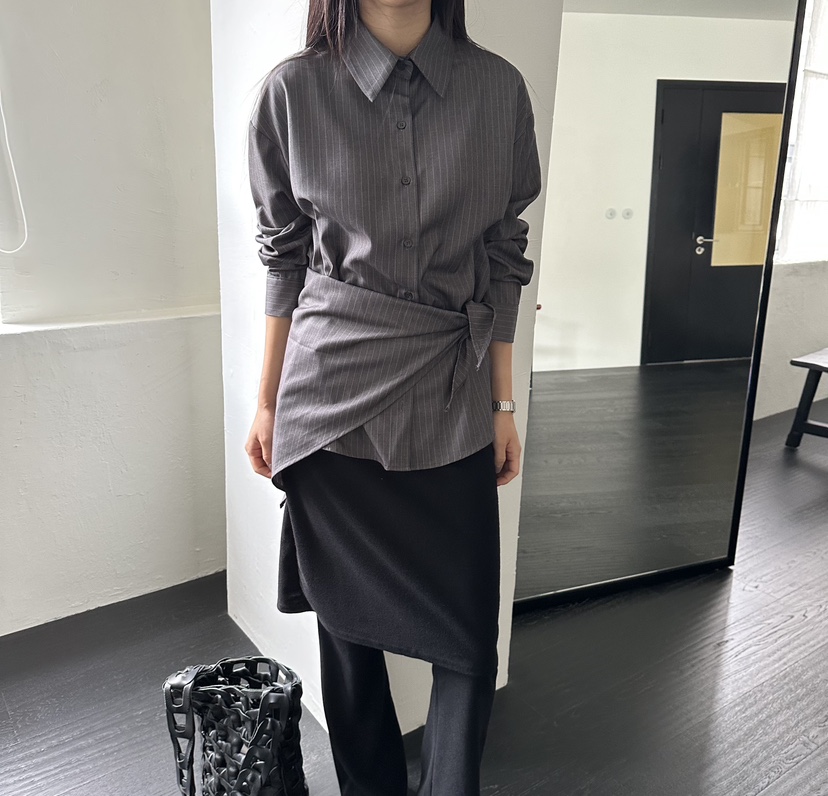MOMENT東大門㊣代購女裝新款時尚人氣真品職業熱賣套裝圍巾MOMENT/RECOVER套裝