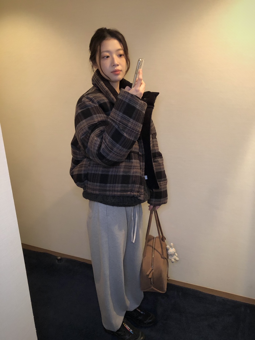 ERUME東大門㊣代購女裝新品休閑時尚真品人氣推薦熱賣短款棉服ERUME短款棉服