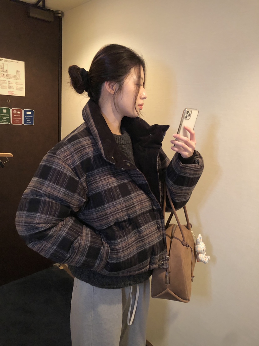 ERUME東大門㊣代購女裝新品休閑時尚真品人氣推薦熱賣短款棉服ERUME短款棉服