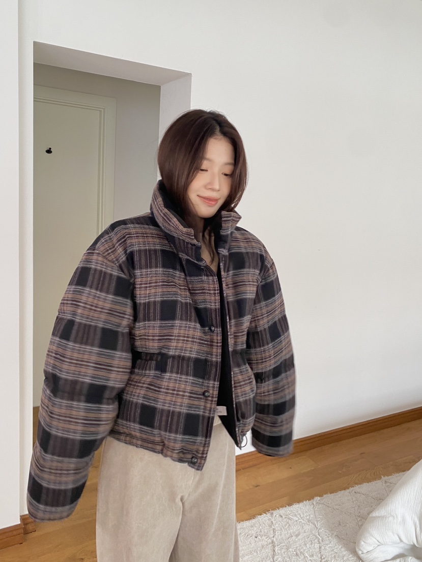 ERUME東大門㊣代購女裝新品休閑時尚真品人氣推薦熱賣短款棉服ERUME短款棉服