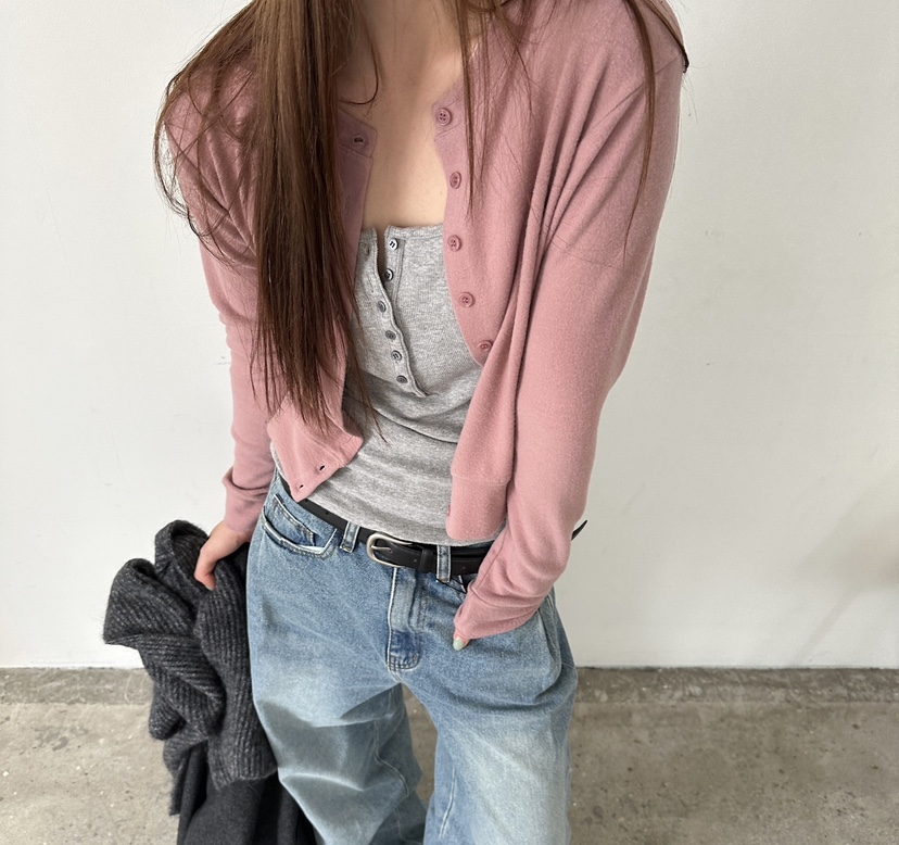 UNBOUND東大門㊣實拍女裝新品人氣推薦真品職業休閑針織衫開衫UNBOUND針織衫
