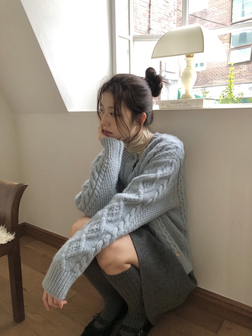 ERUME韓國直郵㊣女士新款推薦真品時尚25秋冬休閑人氣針織衫ERUME針織衫