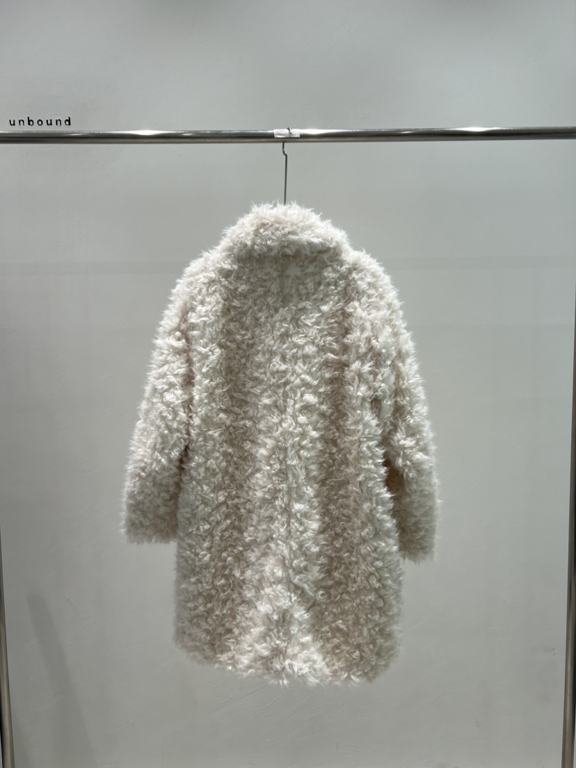 UNBOUND韓國代購㊣女士新品休閑25秋冬真品推薦時尚中長款大衣UNBOUND中長款大衣