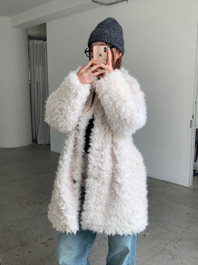 UNBOUND韓國代購㊣女士新品休閑25秋冬真品推薦時尚中長款大衣UNBOUND中長款大衣