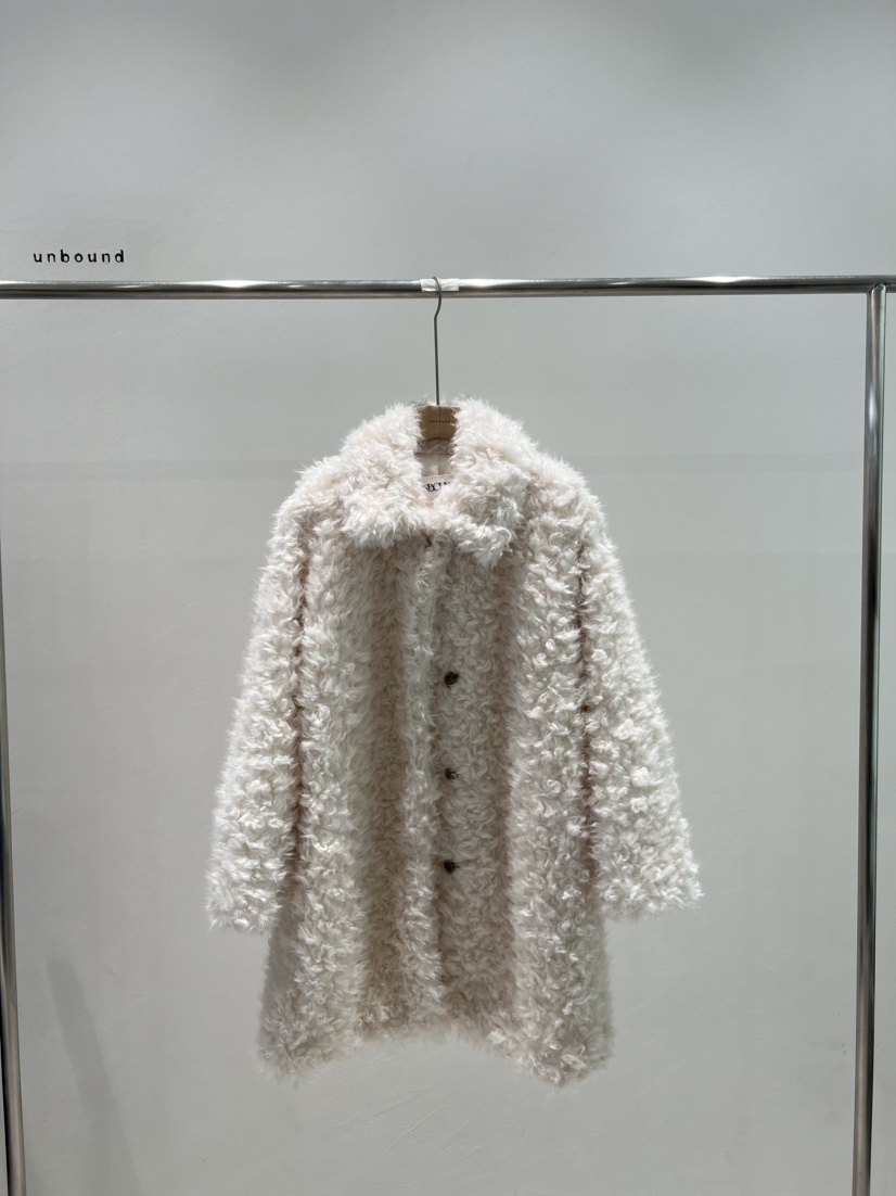 UNBOUND韓國代購㊣女士新品休閑25秋冬真品推薦時尚中長款大衣UNBOUND中長款大衣