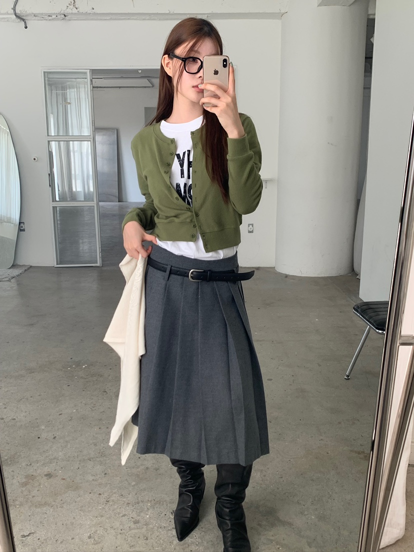 UNBOUND東大門㊣直郵女士新款25秋冬熱賣真品職業半身裙中短裙UNBOUND半身裙/中短裙