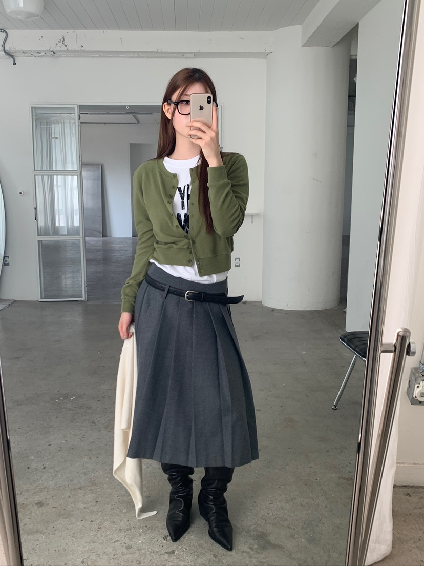 UNBOUND東大門㊣直郵女士新款25秋冬熱賣真品職業半身裙中短裙UNBOUND半身裙/中短裙