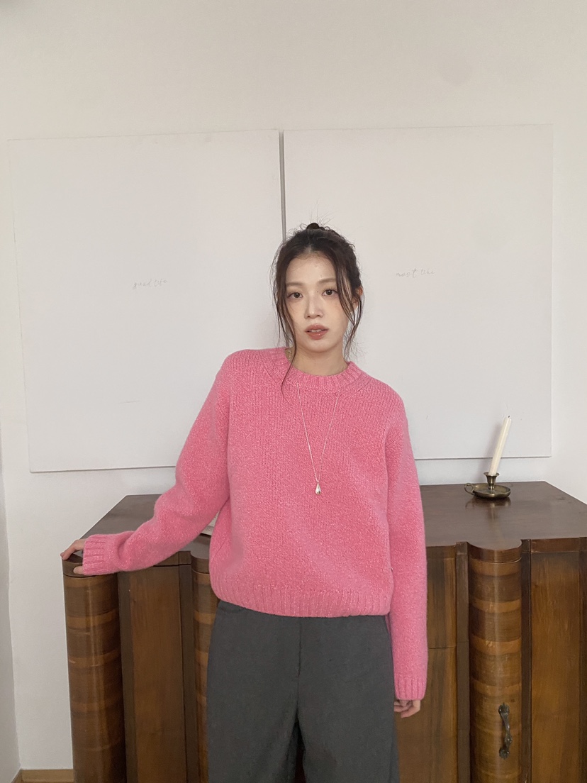 ERUME韓國代購㊣女裝新品25秋冬休閑熱賣推薦真品職業針織衫ERUME針織衫