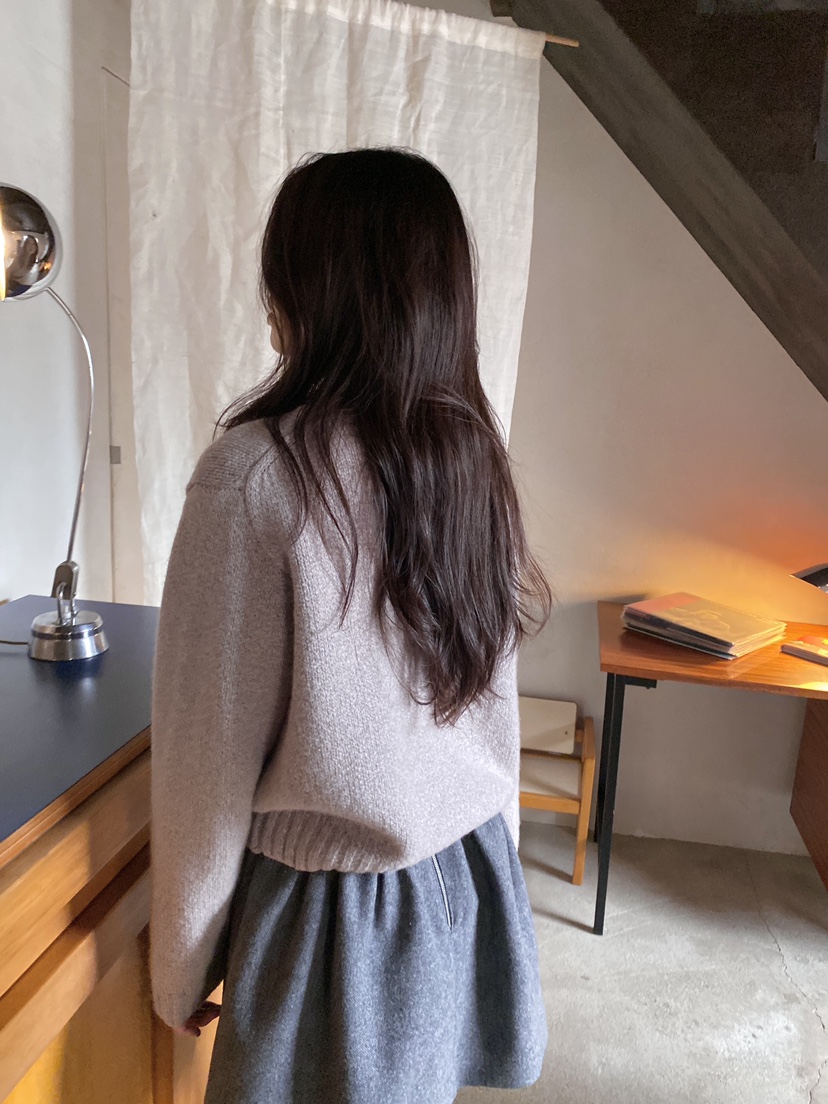 ERUME韓國代購㊣女裝新品25秋冬休閑熱賣推薦真品職業針織衫ERUME針織衫