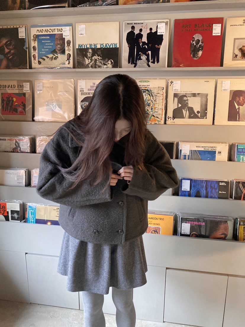 ERUME東大門㊣直郵女裝新品推薦職業時尚25秋冬短款大衣手工制作ERUME短款大衣