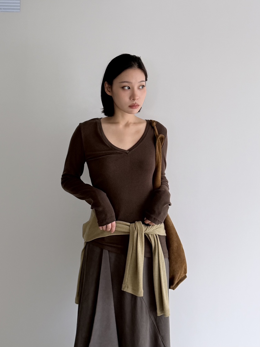KARE/WEREPIECE東大門㊣實拍女士新品職業熱賣長袖T恤羊毛KARE/WEREPIECE長袖T恤