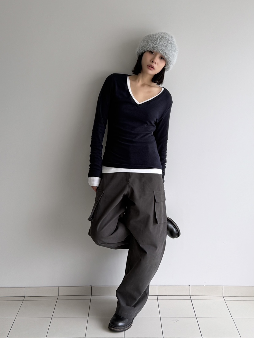 KARE/WEREPIECE東大門㊣實拍女士新品職業熱賣長袖T恤羊毛KARE/WEREPIECE長袖T恤