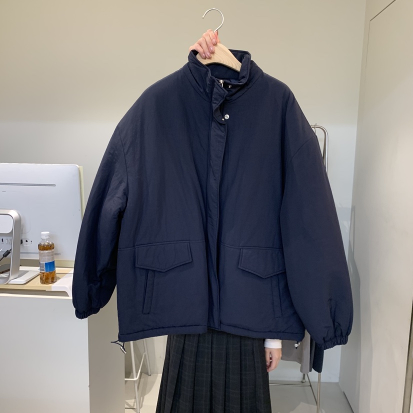 OUTRENE東大門㊣實拍女士新款熱賣25秋冬休閑短款棉服高領棉OUTRENE短款棉服圖色3
