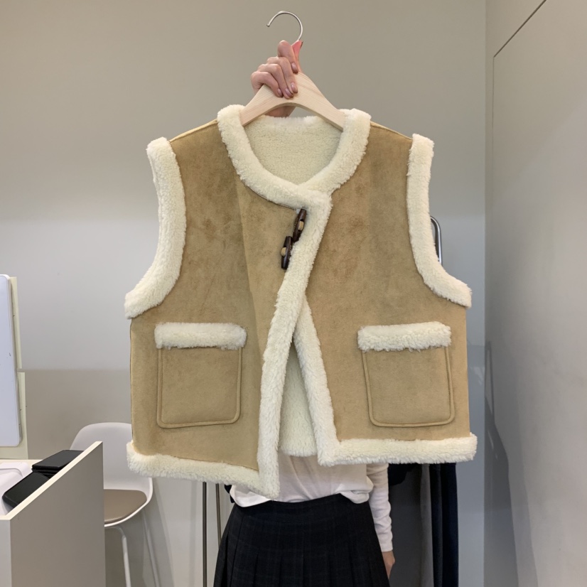 OUTRENE韓國代購㊣女裝新品25秋冬時尚職業熱賣真品推薦馬甲OUTRENE馬甲