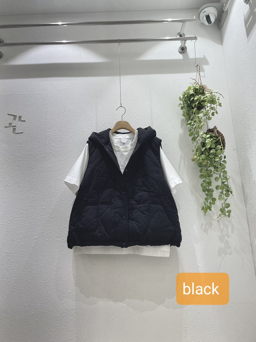 GALLERY-A東大門㊣直郵女裝新品人氣時尚馬甲不含內搭連帽GALLERY馬甲圖色3