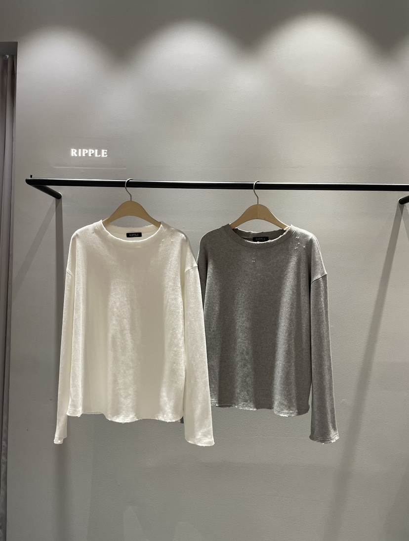 RIPPLE韓國代購㊣女裝新品人氣休閑熱賣職業25秋冬時尚長袖T恤RIPPLE長袖T恤