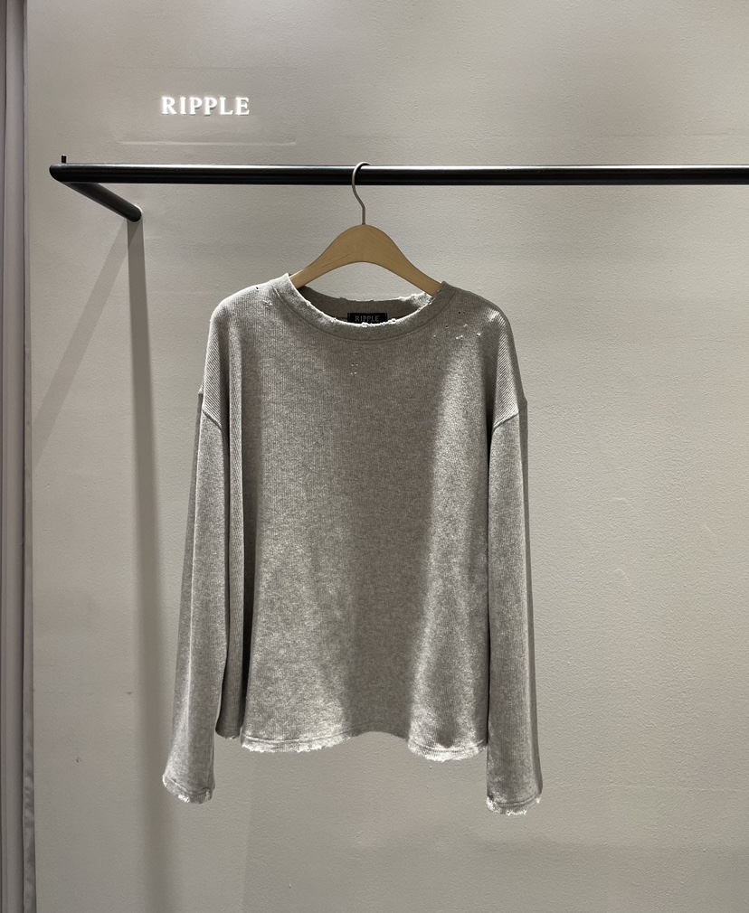 RIPPLE韓國代購㊣女裝新品人氣休閑熱賣職業25秋冬時尚長袖T恤RIPPLE長袖T恤圖色2