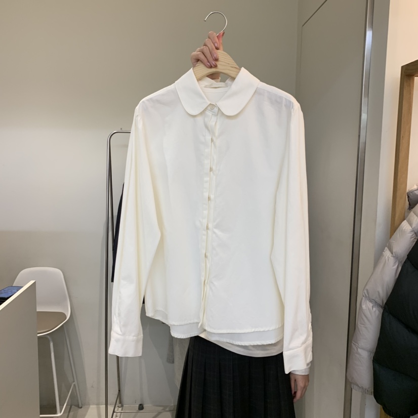 OUTRENE東大門㊣代購女士新品25秋冬時尚熱賣推薦襯衫蕾絲衫OUTRENE襯衫/蕾絲衫