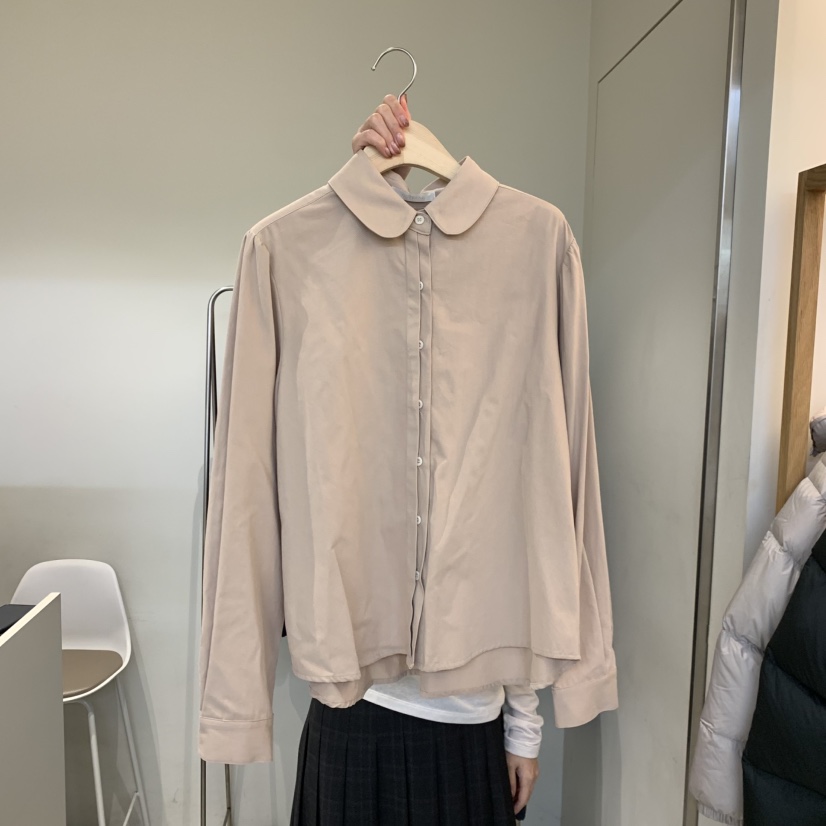 OUTRENE東大門㊣代購女士新品25秋冬時尚熱賣推薦襯衫蕾絲衫OUTRENE襯衫/蕾絲衫圖色2